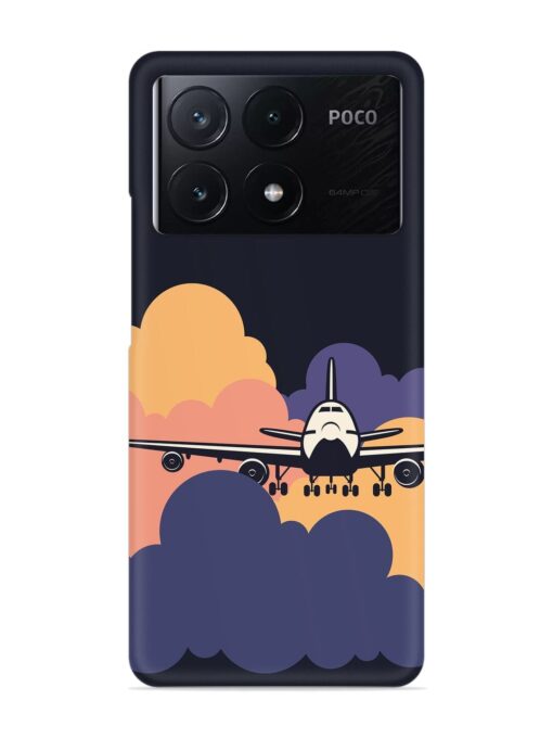 Aeroplane vector Snap Case for Poco X6 Pro (5G)