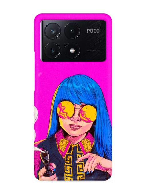 Aesthetic Anime Girl Snap Case for Poco X6 Pro (5G)