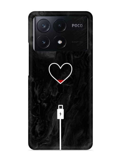 Heart Charging Vector Snap Case for Poco X6 Pro (5G) Zapvi