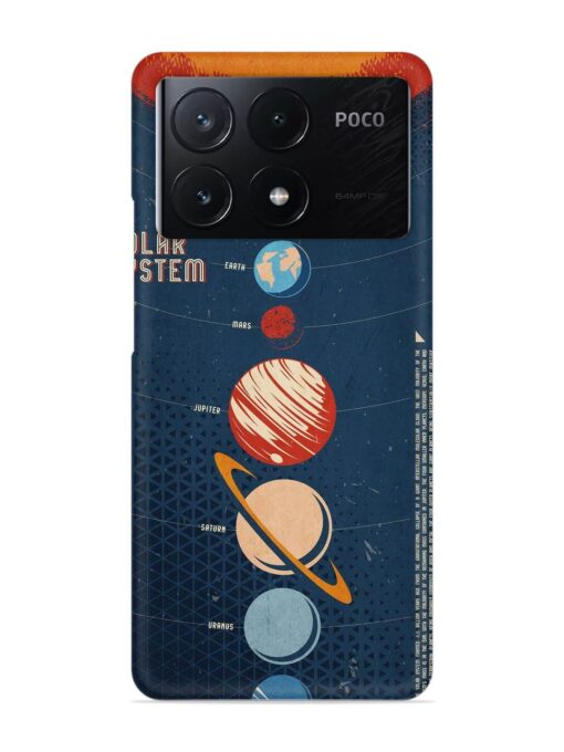 Solar System Vector Snap Case for Poco X6 Pro (5G) Zapvi