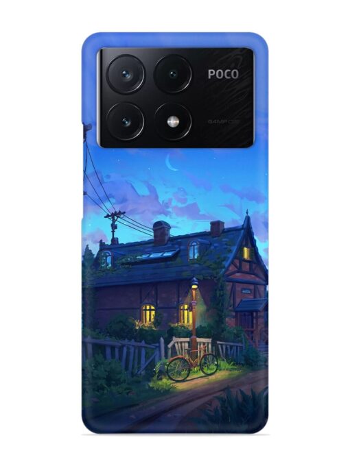 Beautiful Village House Snap Case for Poco X6 Pro (5G) Zapvi