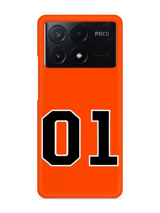 01 Number Snap Case for Poco X6 Pro (5G) Zapvi