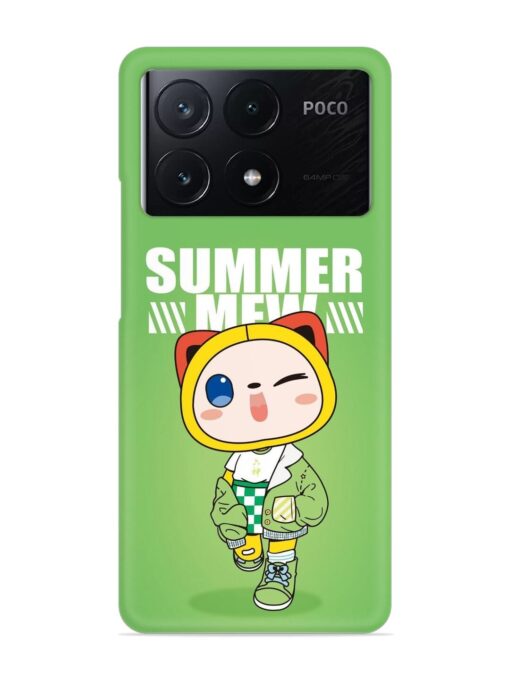 Summer Mew Snap Case for Poco X6 Pro (5G) Zapvi