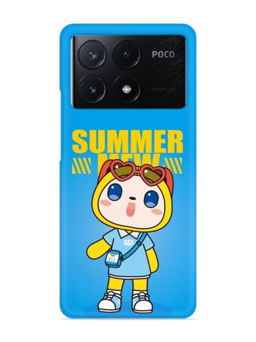 Summer Mew Cartoon Snap Case for Poco X6 Pro (5G) Zapvi