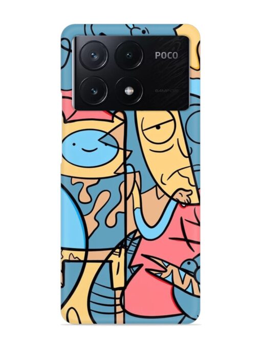 Silly Face Doodle Snap Case for Poco X6 Pro (5G) Zapvi