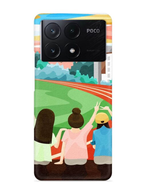 School Playground Snap Case for Poco X6 Pro (5G) Zapvi