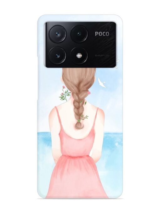 Watercolor Girl Vector Snap Case for Poco X6 Pro (5G) Zapvi