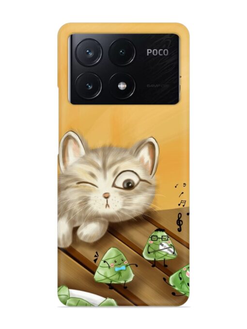 Cat Scorpion Dancing Snap Case for Poco X6 Pro (5G)