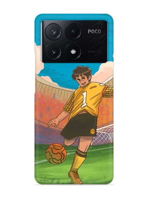 Soccer Kick Snap Case for Poco X6 Pro (5G) Zapvi