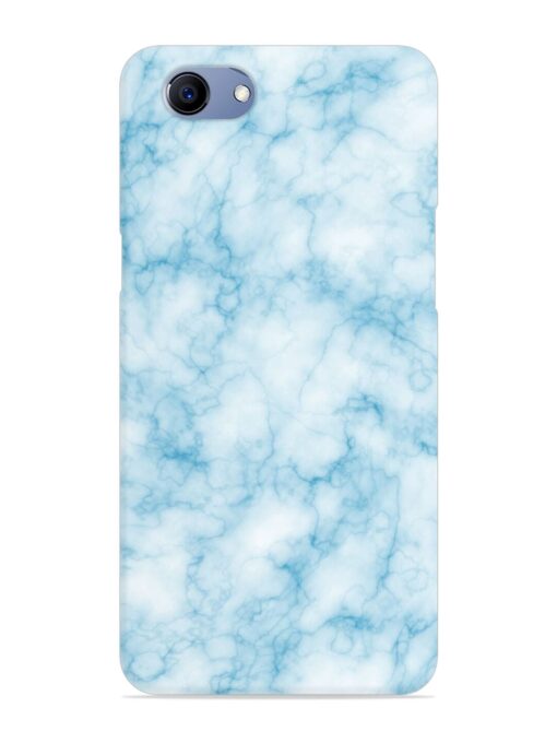 Blue White Natural Marble Snap Case for Realme 1 Zapvi