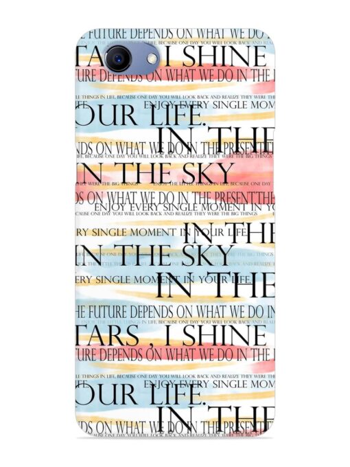 Seamless Slogans Pattern Snap Case for Realme 1