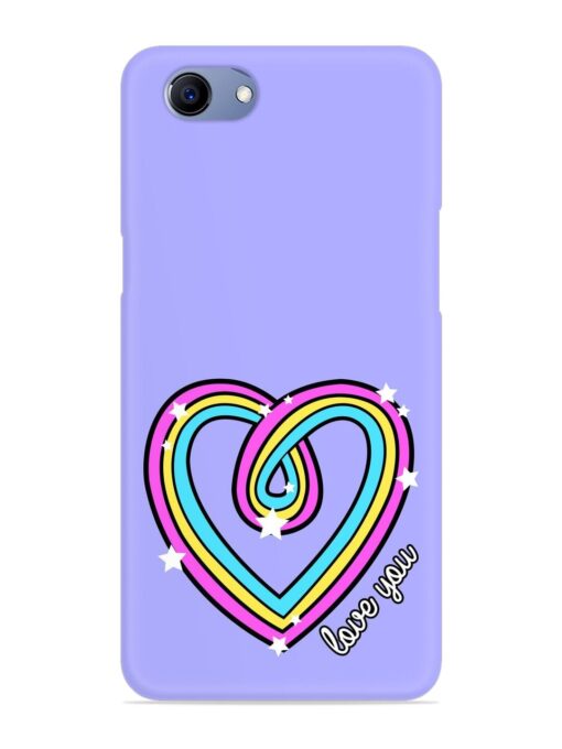 Colorful Rainbow Heart Snap Case for Realme 1