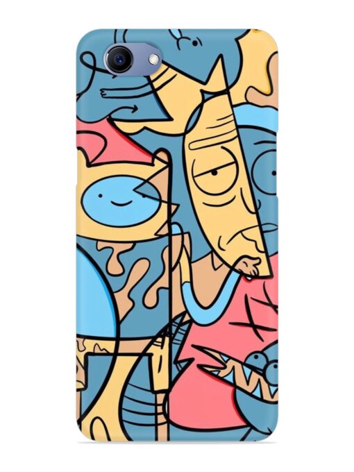 Silly Face Doodle Snap Case for Realme 1