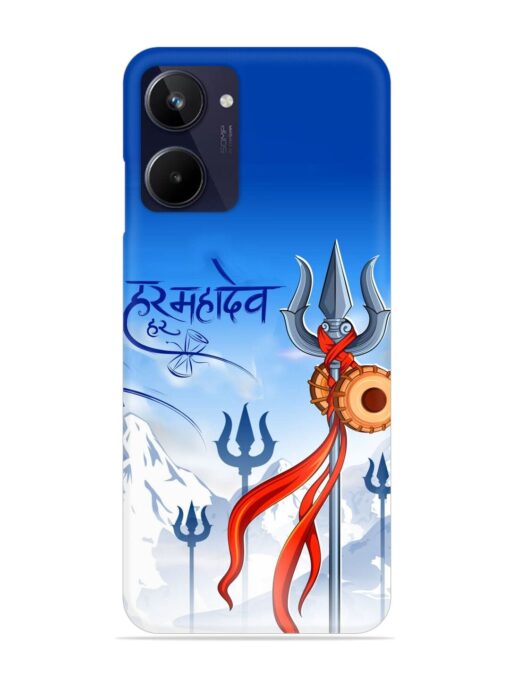 Har Har Mahadev Trishul Snap Case for Realme 10