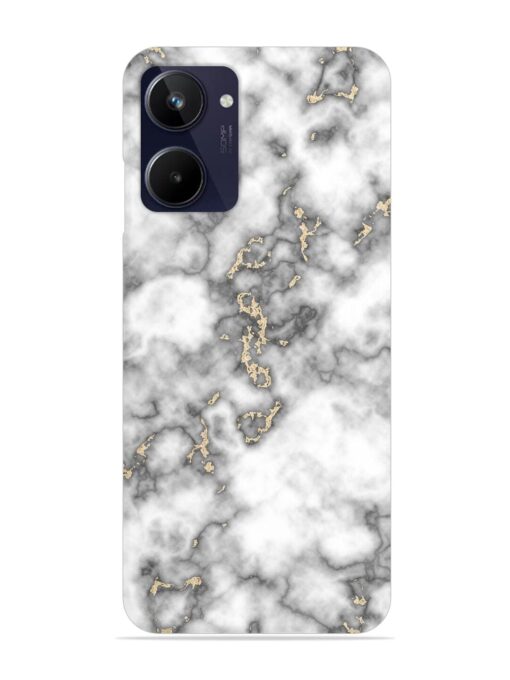 Gray And Gold Marble Snap Case for Realme 10 Zapvi