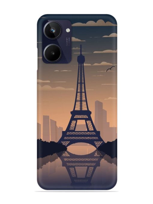 France Paris Eiffel Tower Gradient Snap Case for Realme 10 Zapvi