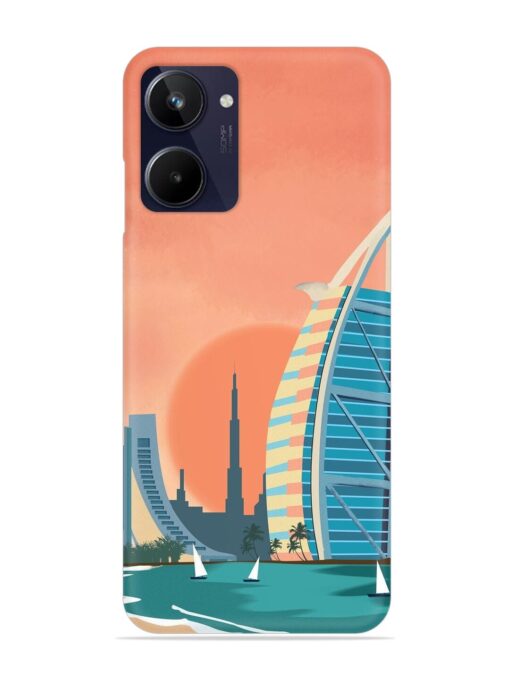 Dubai Architectural Scenery Snap Case for Realme 10 Zapvi