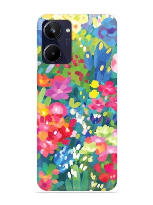 Watercolor Flower Art Snap Case for Realme 10 Zapvi