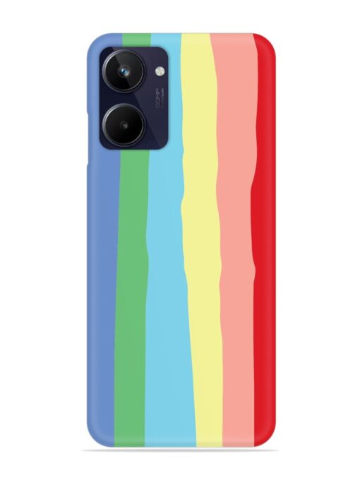 Rainbow Premium Shade Snap Case for Realme 10 Zapvi