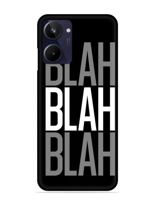 Blah Blah Blah Wallpaper Snap Case for Realme 10 Zapvi