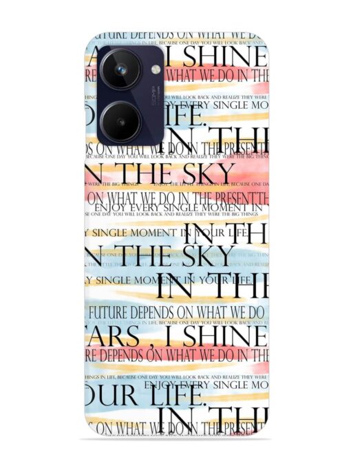 Seamless Slogans Pattern Snap Case for Realme 10