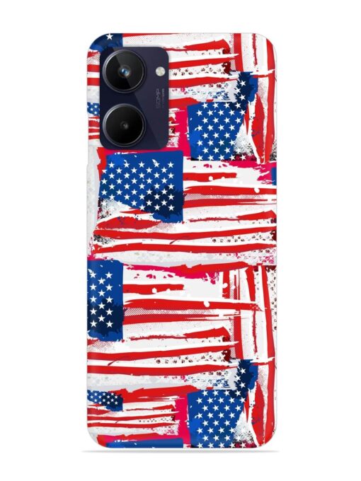 Usa Flag Seamless Snap Case for Realme 10 Zapvi