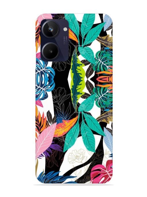 Floral Pattern Bright Snap Case for Realme 10