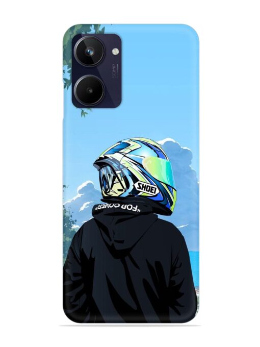 Rider With Helmet Snap Case for Realme 10