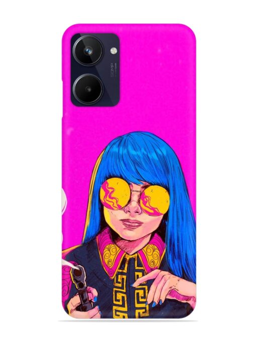 Aesthetic Anime Girl Snap Case for Realme 10 Zapvi