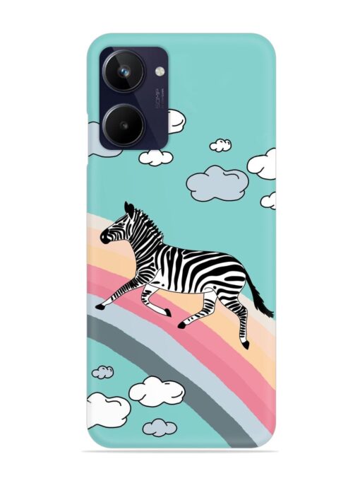 Running Zebra Snap Case for Realme 10 Zapvi