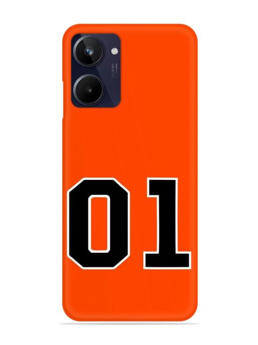 01 Number Snap Case for Realme 10 Zapvi