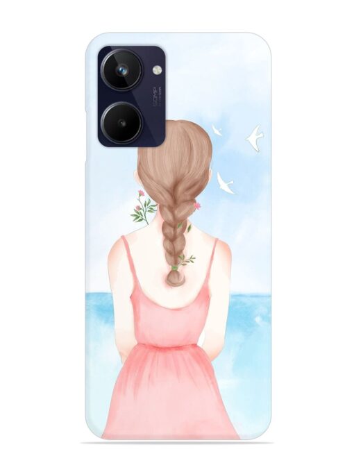 Watercolor Girl Vector Snap Case for Realme 10