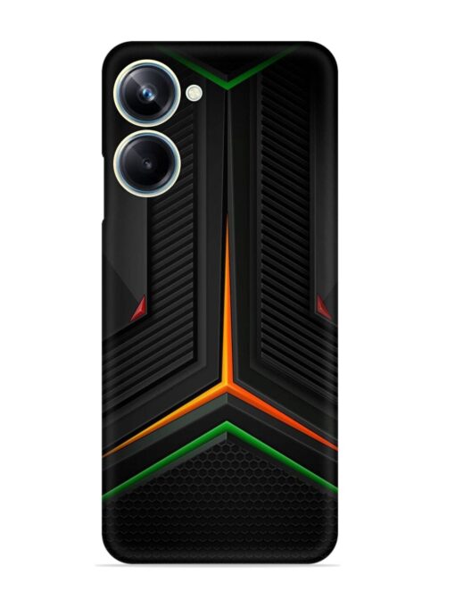 Orange Triangle Light Snap Case for Realme 10 Pro (5G) Zapvi