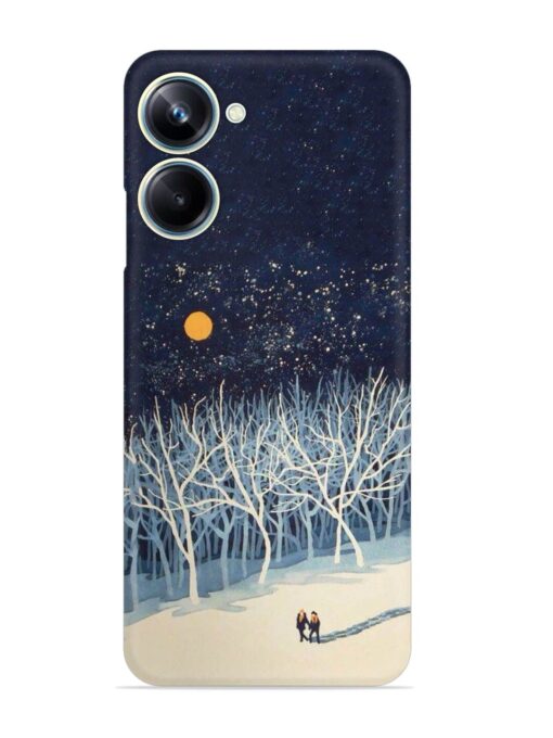 Full Moon Snowshoe Tour Snap Case for Realme 10 Pro (5G) Zapvi