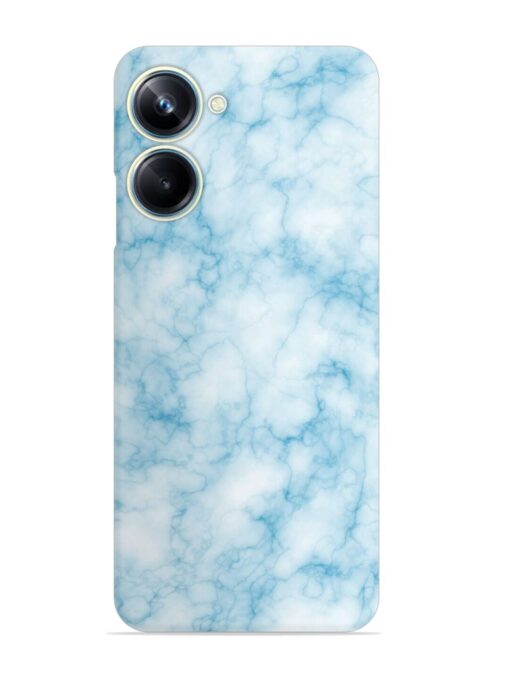 Blue White Natural Marble Snap Case for Realme 10 Pro (5G) Zapvi