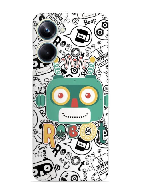 Robot Modern Seamless Pattern Snap Case for Realme 10 Pro (5G) Zapvi