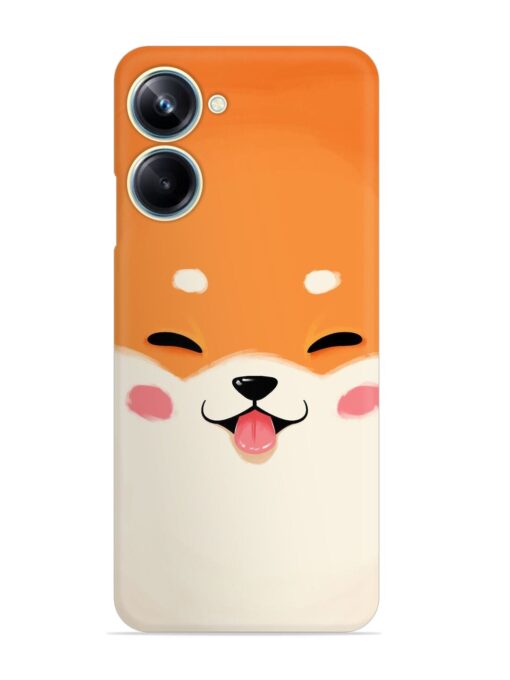 Cute Dog Face Vector Snap Case for Realme 10 Pro (5G) Zapvi