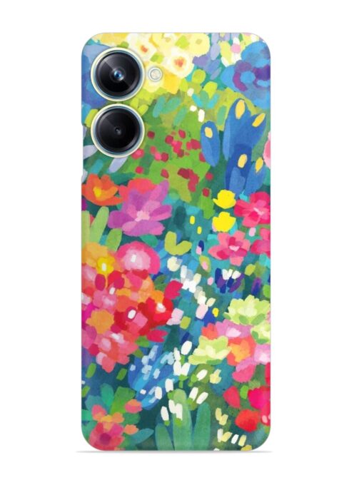 Watercolor Flower Art Snap Case for Realme 10 Pro (5G) Zapvi