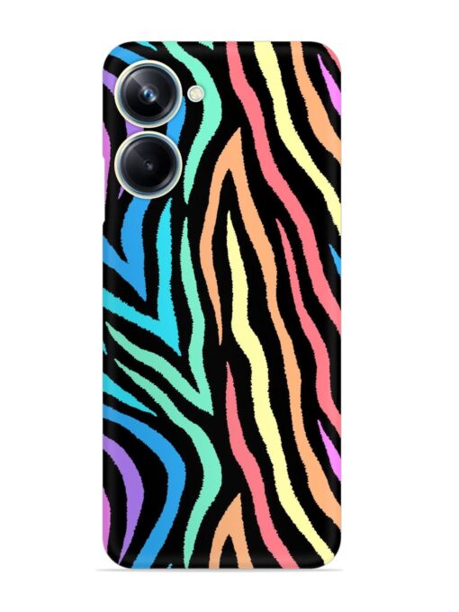 Colorful Abstract Zebra Snap Case for Realme 10 Pro (5G) Zapvi