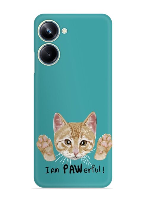 Typography Slogan Cat Snap Case for Realme 10 Pro (5G) Zapvi