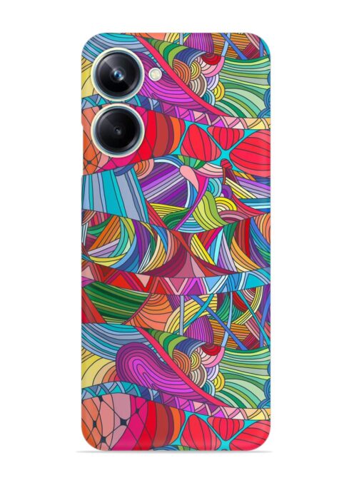 Seamless Patterns Hand Drawn Snap Case for Realme 10 Pro (5G) Zapvi