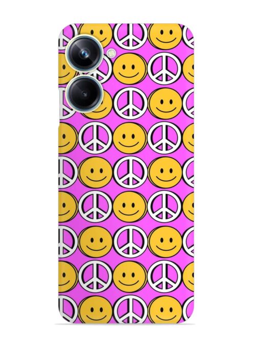 Smiley Face Peace Snap Case for Realme 10 Pro (5G) Zapvi