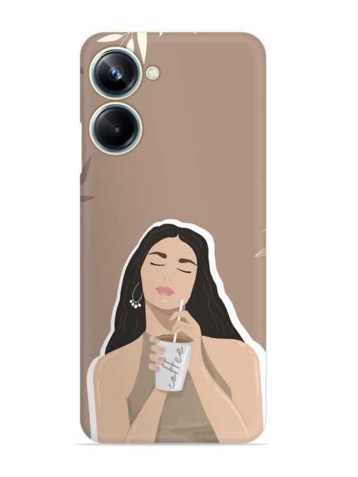 Girl With Coffee Snap Case for Realme 10 Pro (5G)