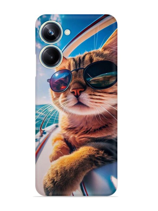 Cat In Style Snap Case for Realme 10 Pro (5G) Zapvi