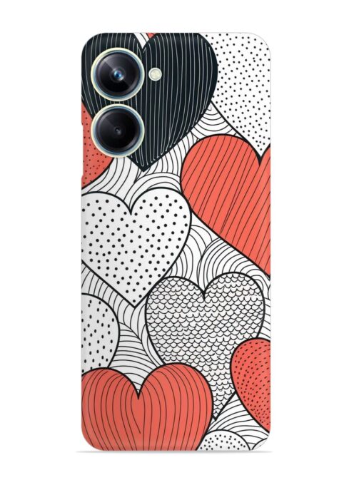 Girly Heart Seamless Snap Case for Realme 10 Pro (5G) Zapvi