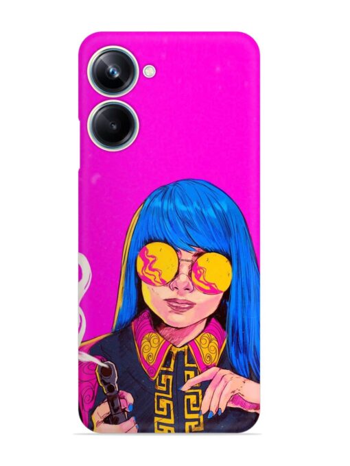 Aesthetic Anime Girl Snap Case for Realme 10 Pro (5G) Zapvi