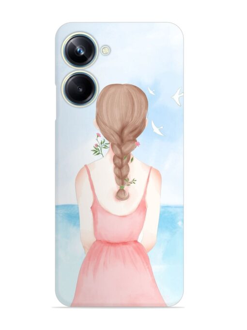 Watercolor Girl Vector Snap Case for Realme 10 Pro (5G)