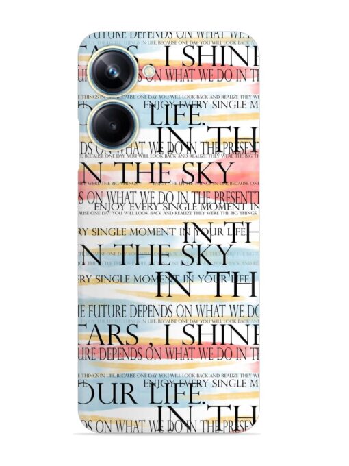 Seamless Slogans Pattern Snap Case for Realme 10 Pro Plus (5G) Zapvi