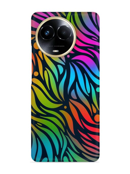 Abstract Leaf Design Snap Case for Realme 11 (5G) Zapvi