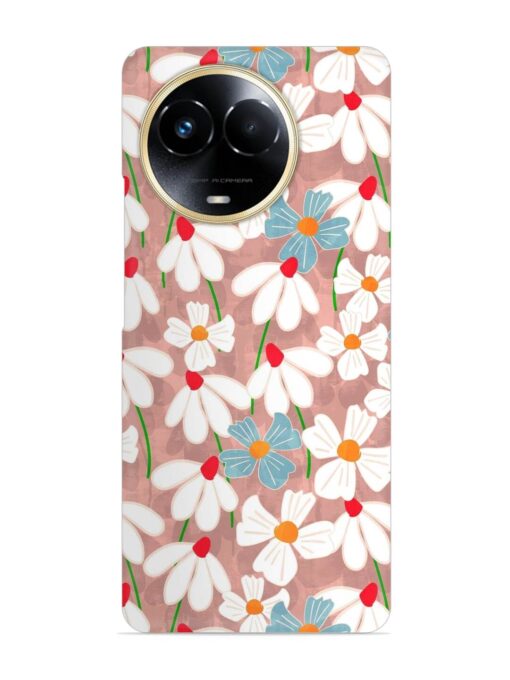 Abstract Petal Flowers Snap Case for Realme 11 (5G) Zapvi